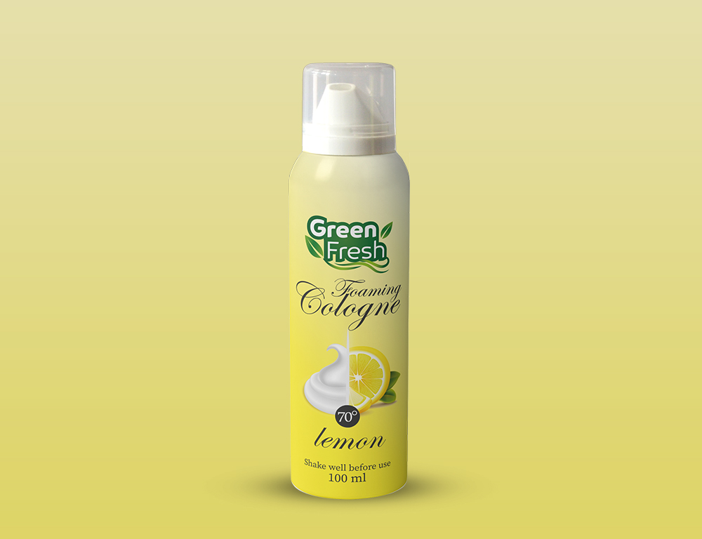 Green Fresh Foaming Cologne Lemon 70 100ml