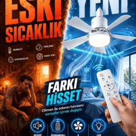Olinman Uzaktan Kumandalı LED Tavan Vantilatör