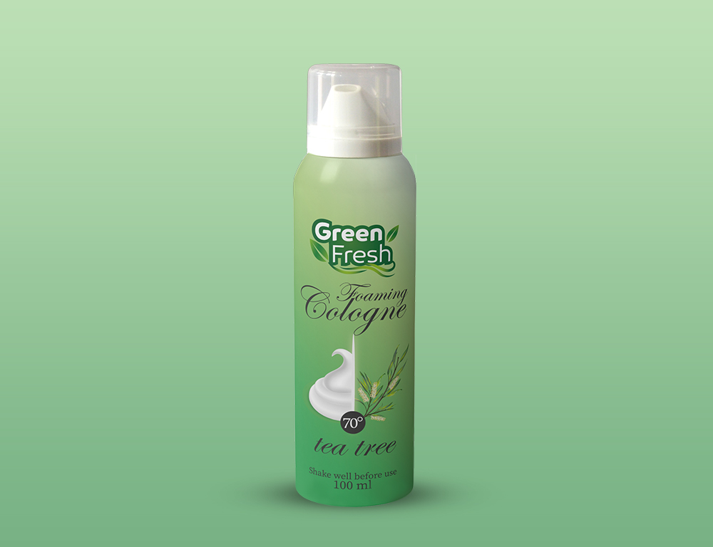 Green Fresh Foaming Cologne Tea Tree 70 100ml