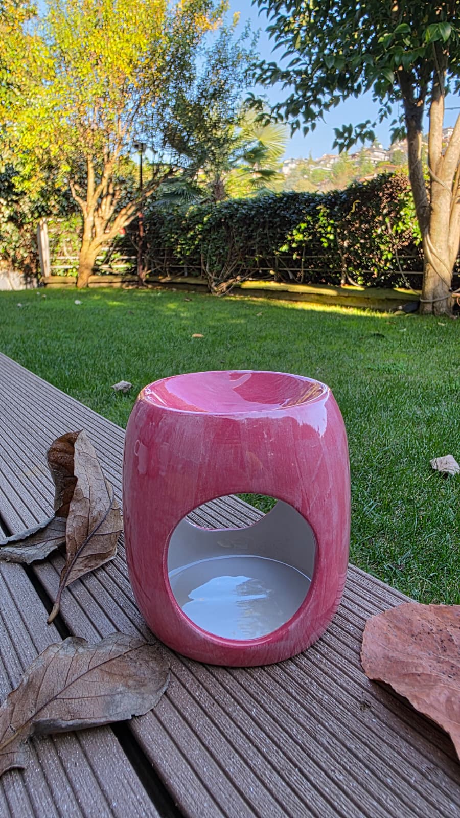 Myemma Seramik Buhurdanlık Pembe